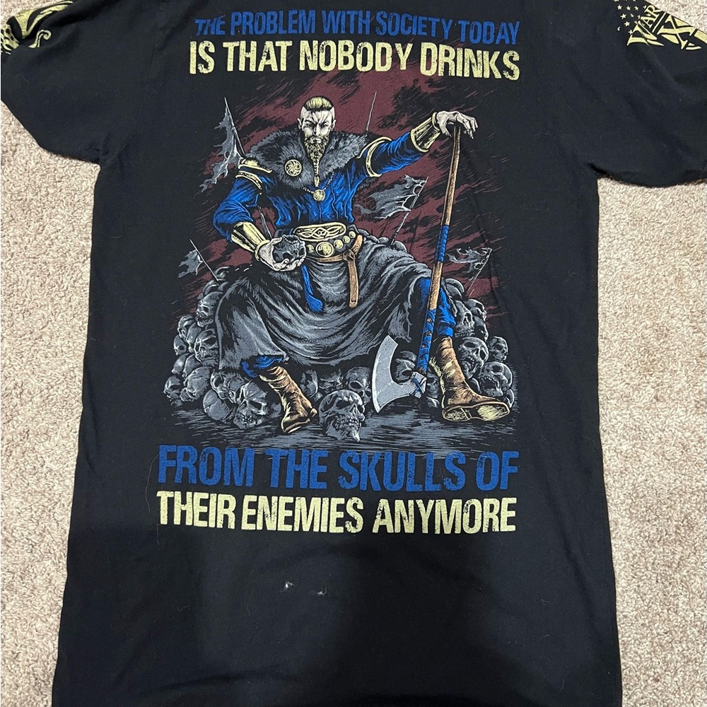 Black and Blue Artistic Graphic Tee